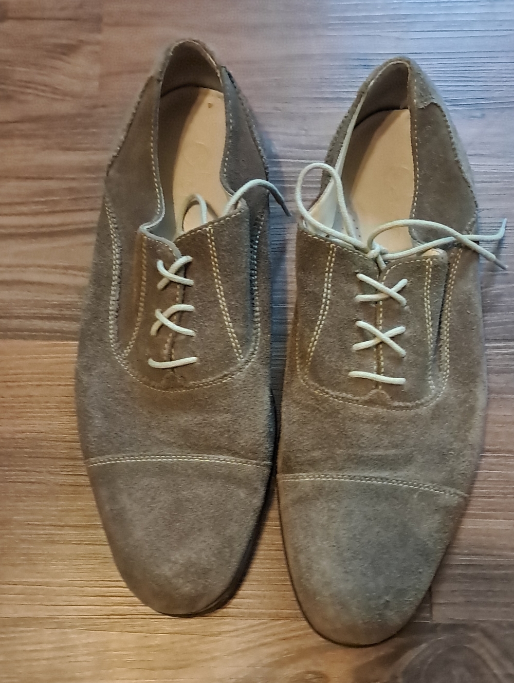 Cole Haan Men's Suede Oxford Shoes in Taupe